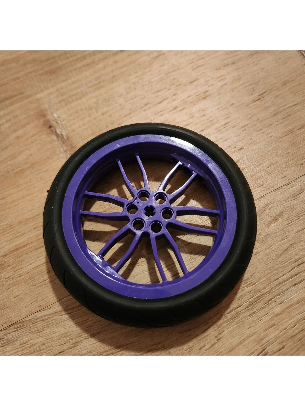 Lego Technics Dark Purple Wheel w/Black Tire Motorcycle Racing 88517 88516
